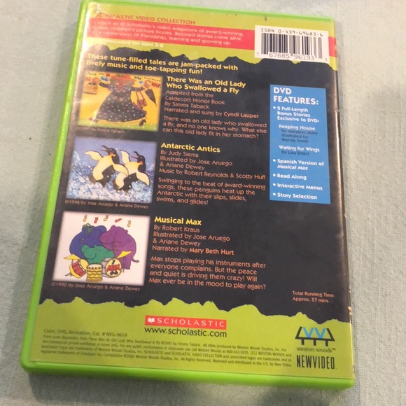 Scholastic-There was an old lady who swallowed a fly DVD—EUC - Picture 3 of 3